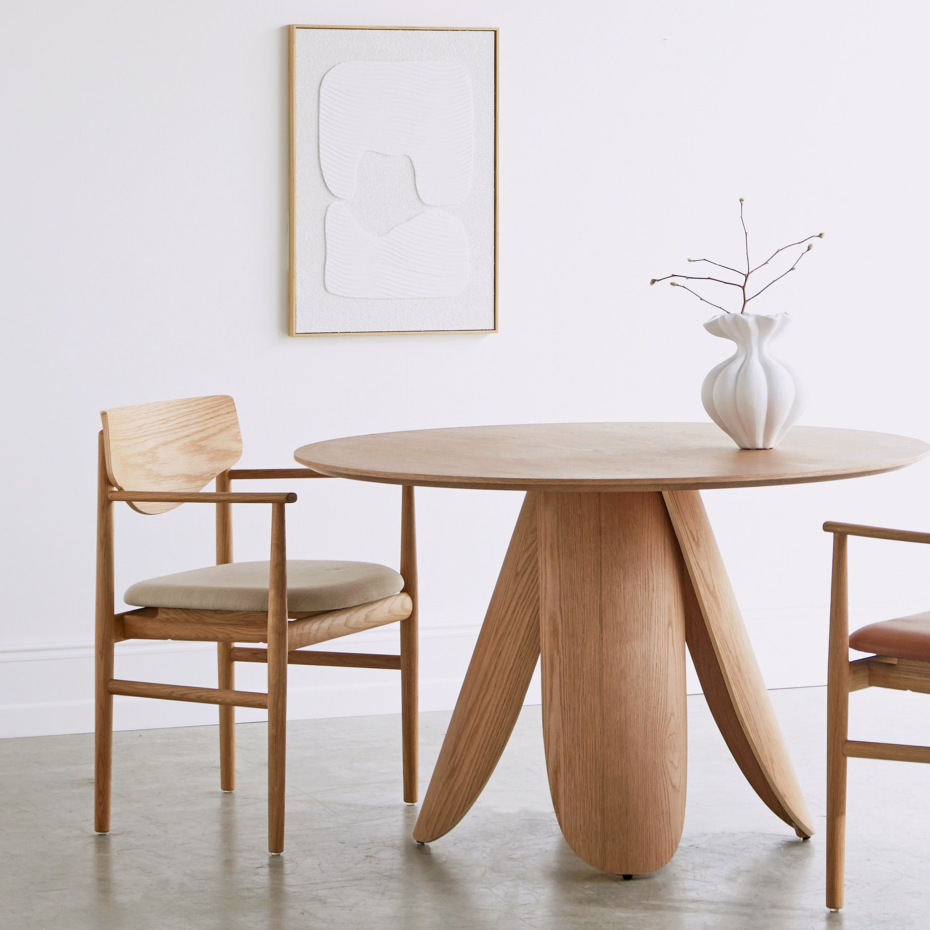 Celeste spisebordsstol m. armlæn - Stof